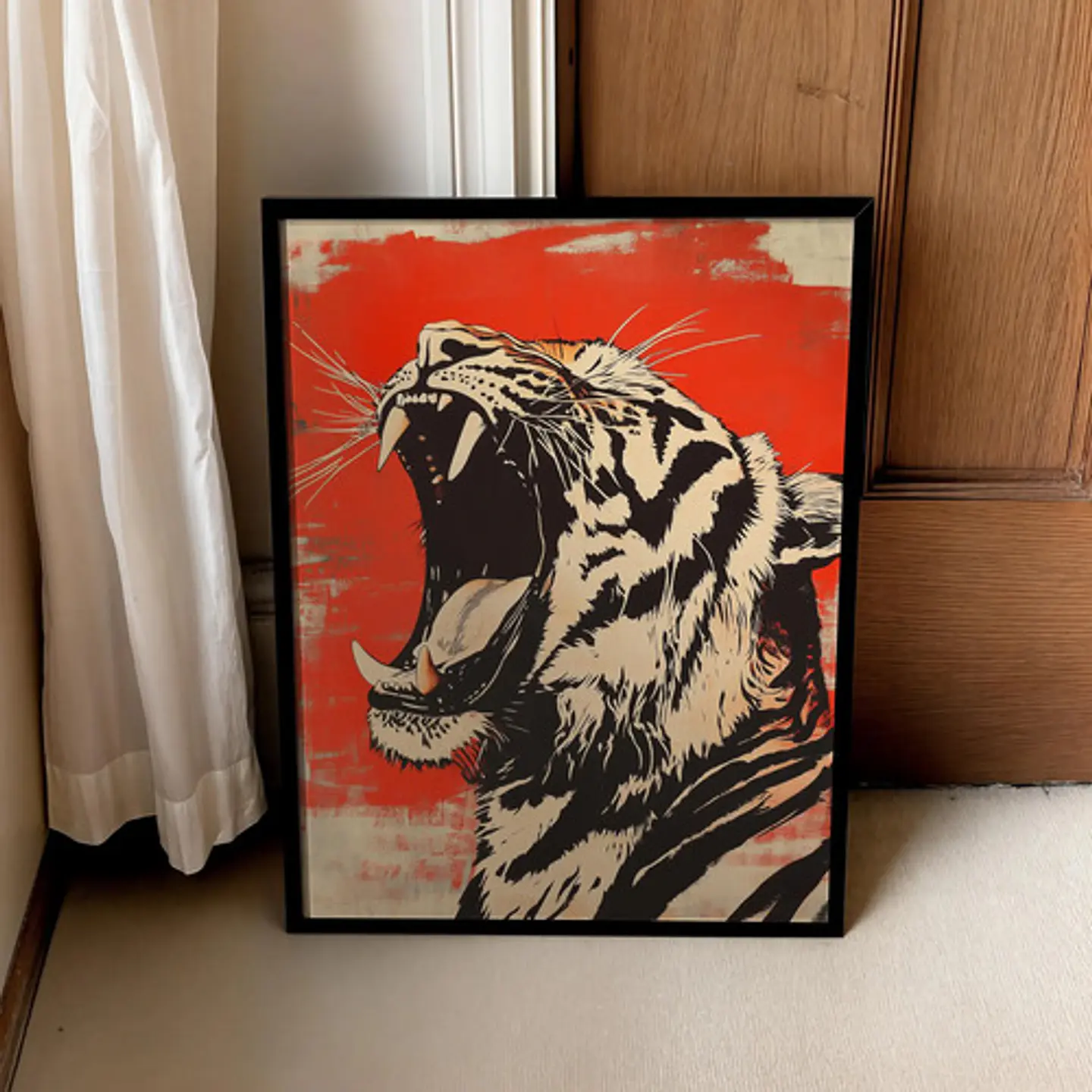 12 Cuadros De Tigres Animal Decoración Felino Living 10