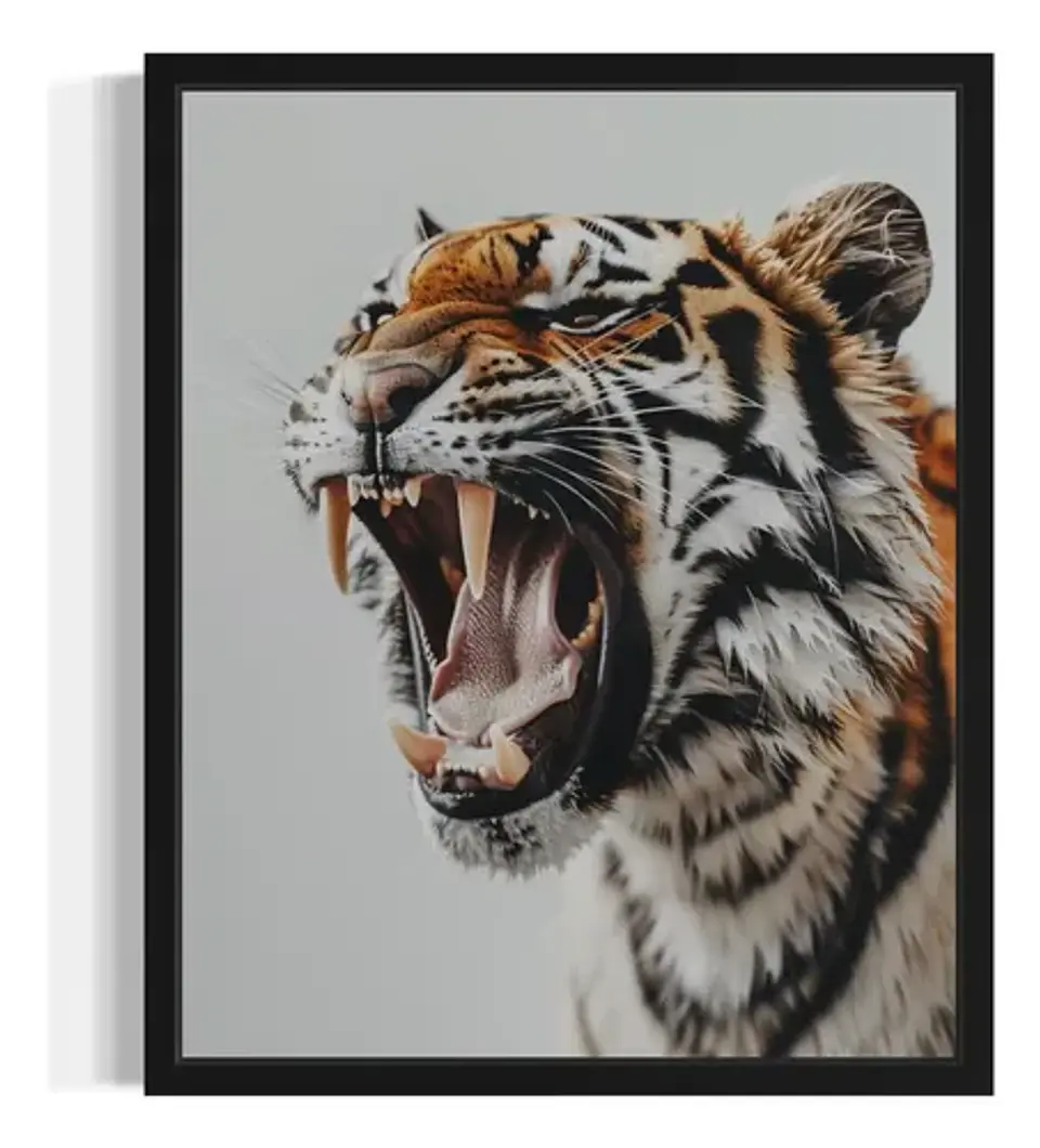 12 Cuadros De Tigres Animal Decoración Felino Living 12