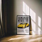 Cuadro Auto Lamborghini Huracán Performante  + Marco - Miniatura 1