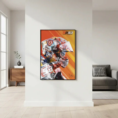 6 Cuadros De Marc Márquez Moto Gp 93  La Hormiga  + Marco