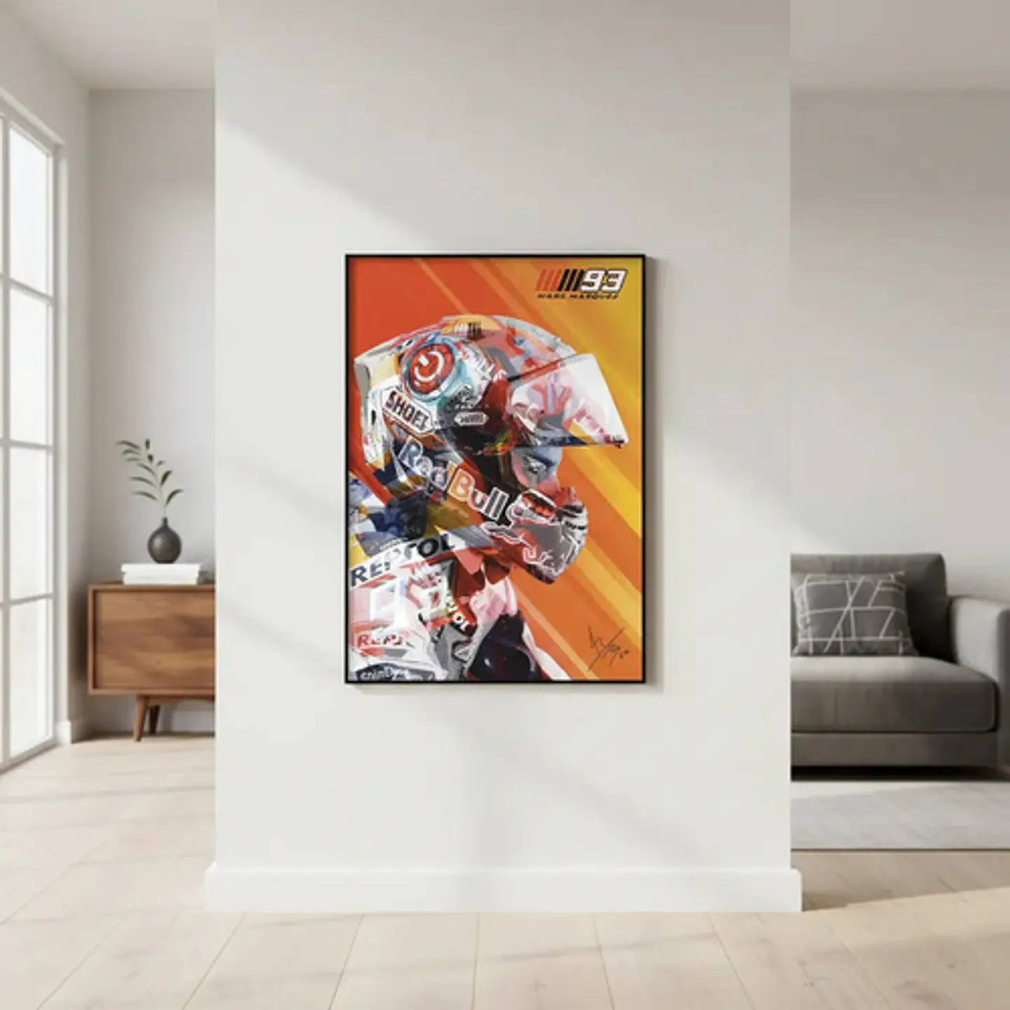 6 Cuadros De Marc Márquez Moto Gp 93  La Hormiga  + Marco 1