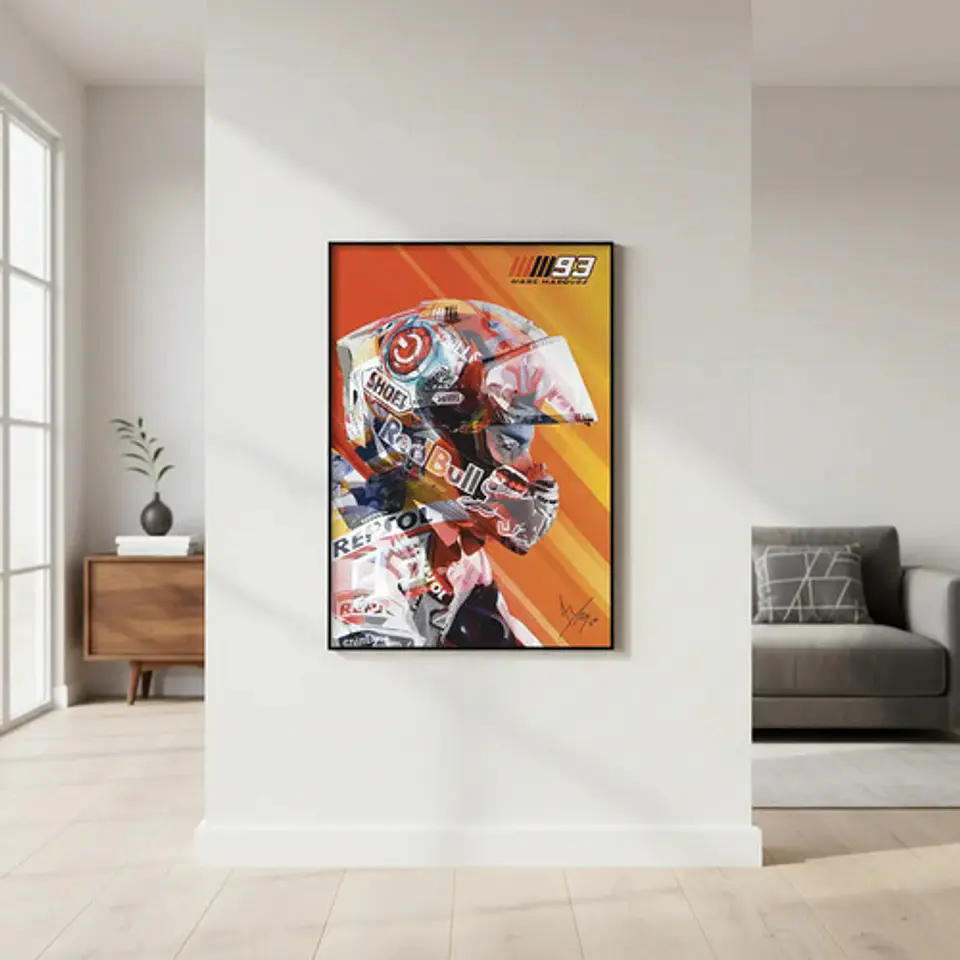 6 Cuadros De Marc Márquez Moto Gp 93  La Hormiga  + Marco 1