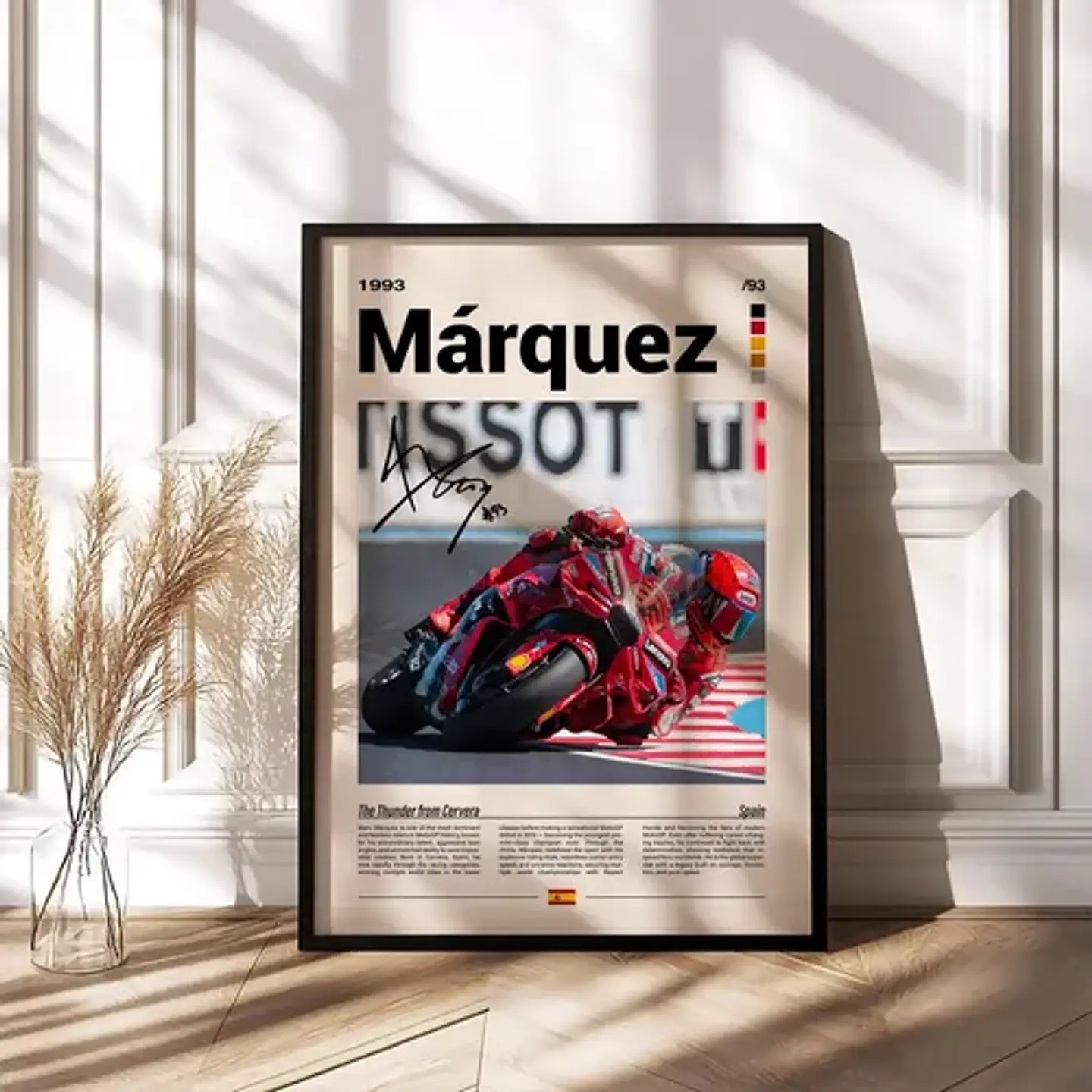 6 Cuadros De Marc Márquez Moto Gp 93  La Hormiga  + Marco 2