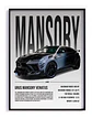 Cuadro Auto Lamborghini Urus Mansory Deportivo + Marco - Miniatura 2
