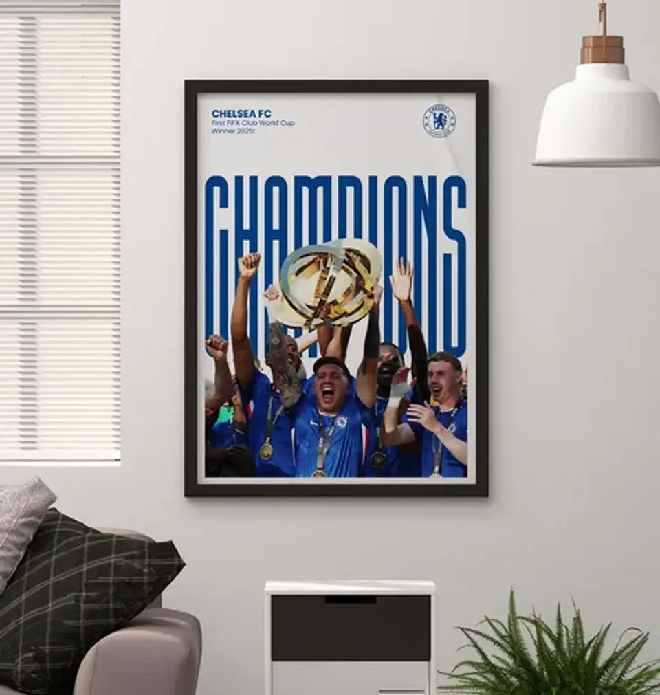 Cuadro De Chelsea Futbol Campeón Del Mundial De Clubes 4
