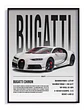Cuadro Auto Bugatti Chiron Especial Deportivo + Marco - Miniatura 2