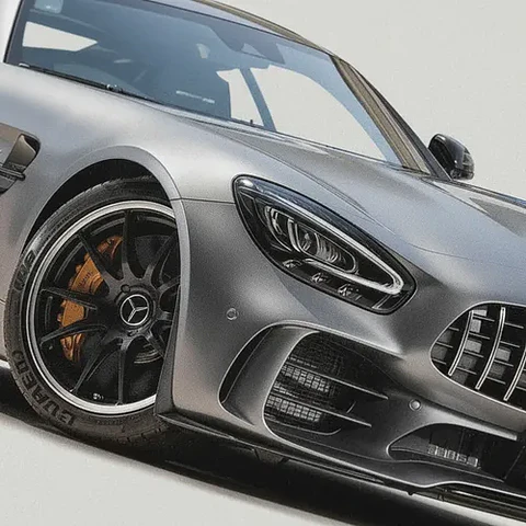 Cuadro  Mercedes Amg Gt R Deportivo + Marco