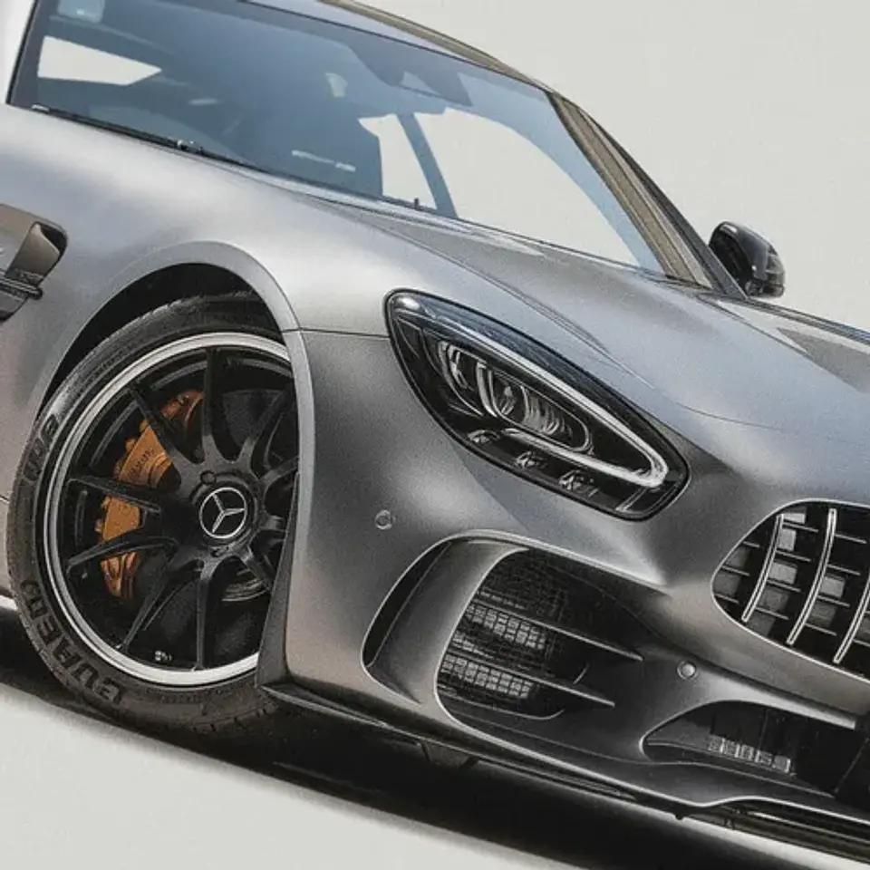 Cuadro  Mercedes Amg Gt R Deportivo + Marco 2