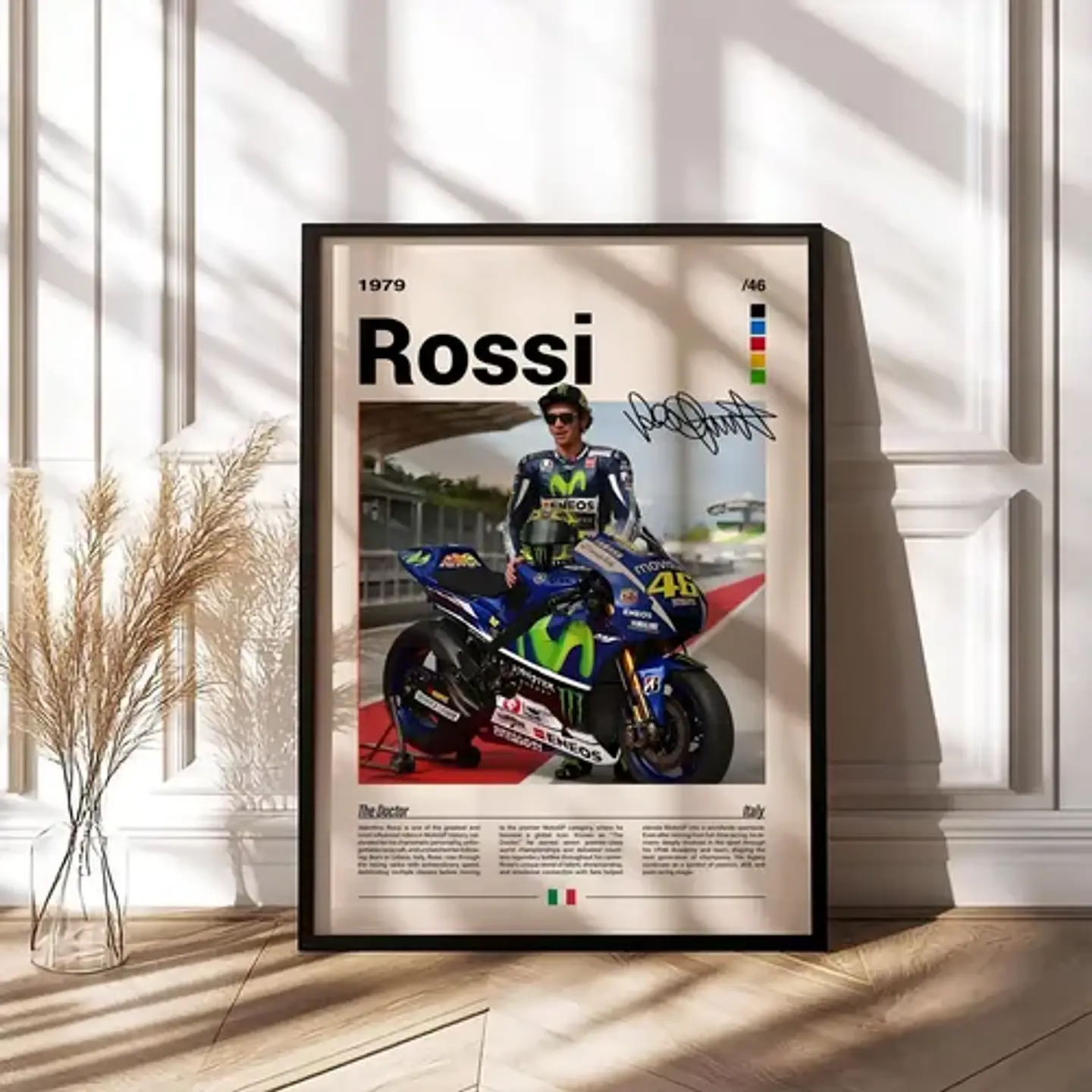 6 Cuadros De Valentino Rossi 46 Moto Gp  The Doctor  + Marco 1