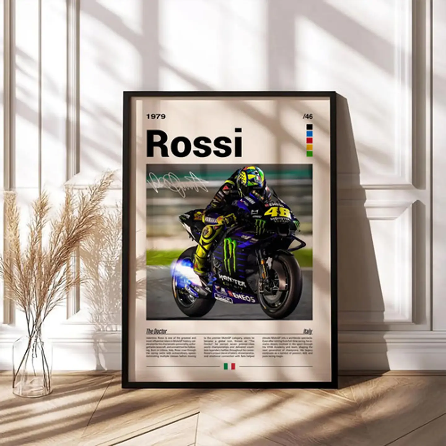 6 Cuadros De Valentino Rossi 46 Moto Gp  The Doctor  + Marco 3