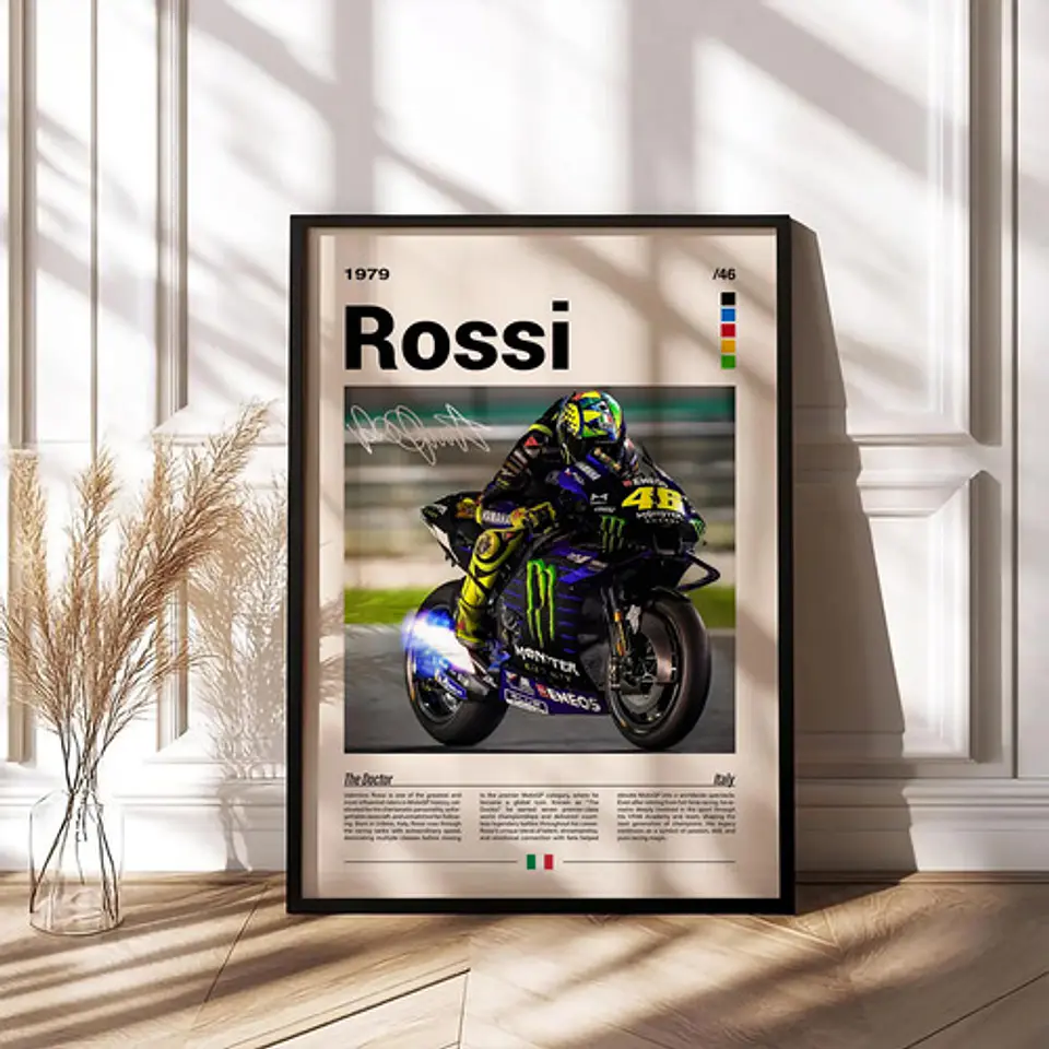 6 Cuadros De Valentino Rossi 46 Moto Gp  The Doctor  + Marco 3