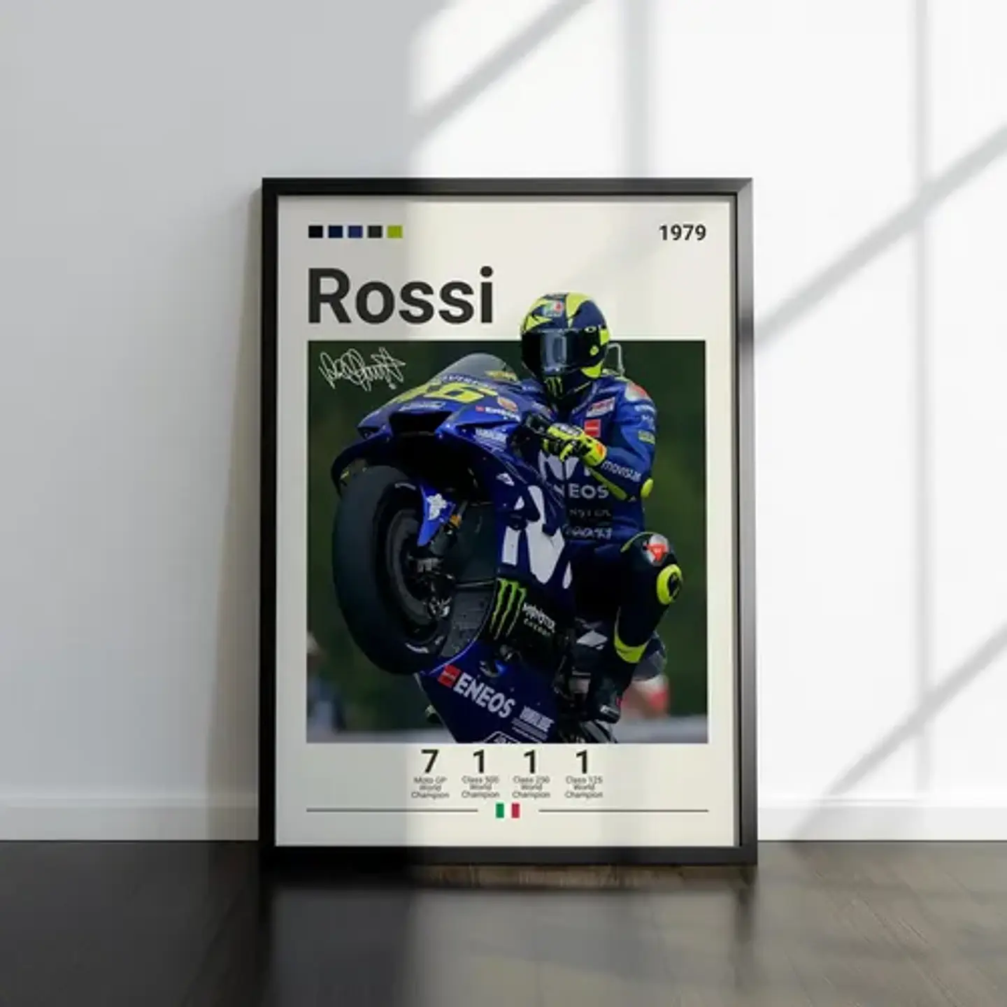 6 Cuadros De Valentino Rossi 46 Moto Gp  The Doctor  + Marco 7