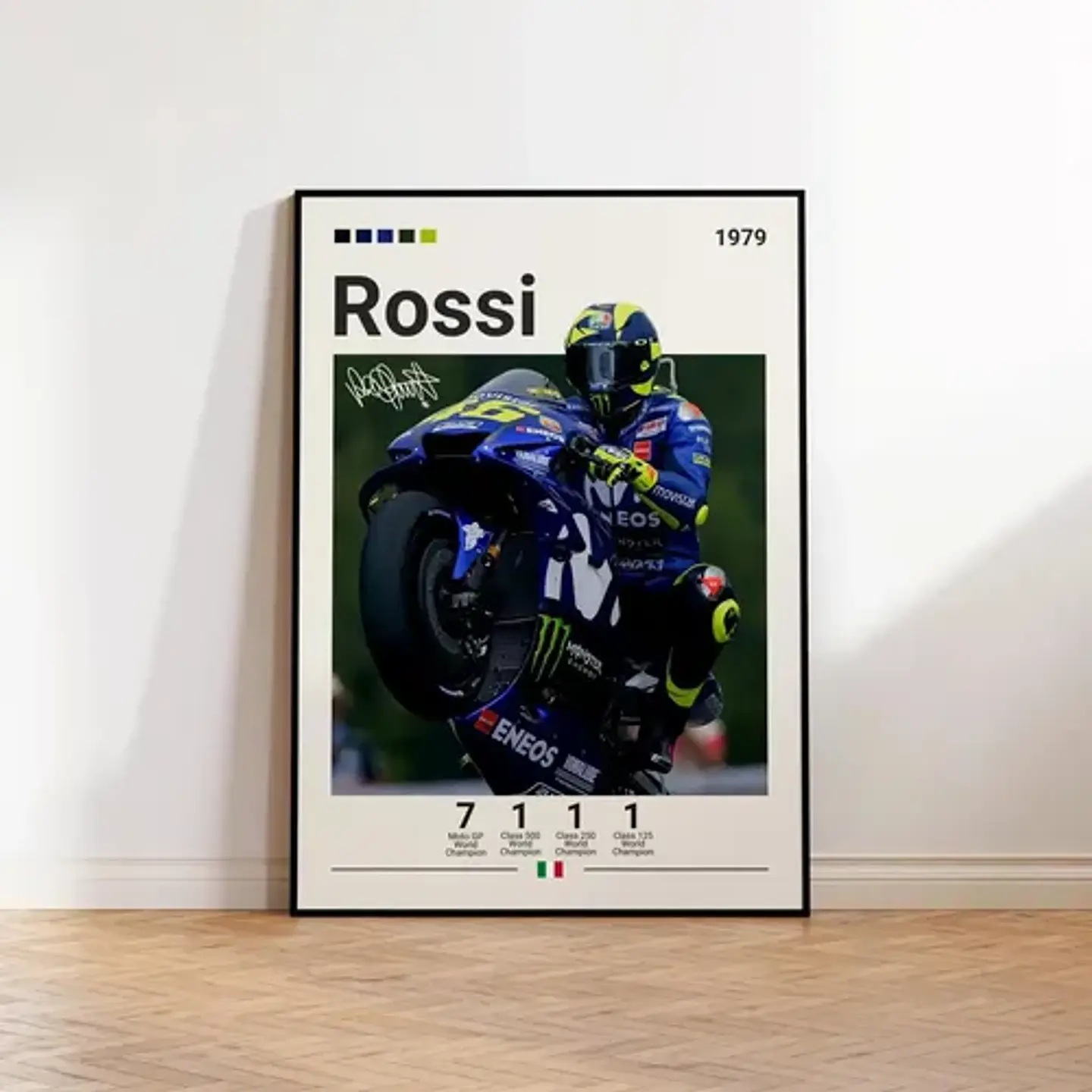 6 Cuadros De Valentino Rossi 46 Moto Gp  The Doctor  + Marco 9