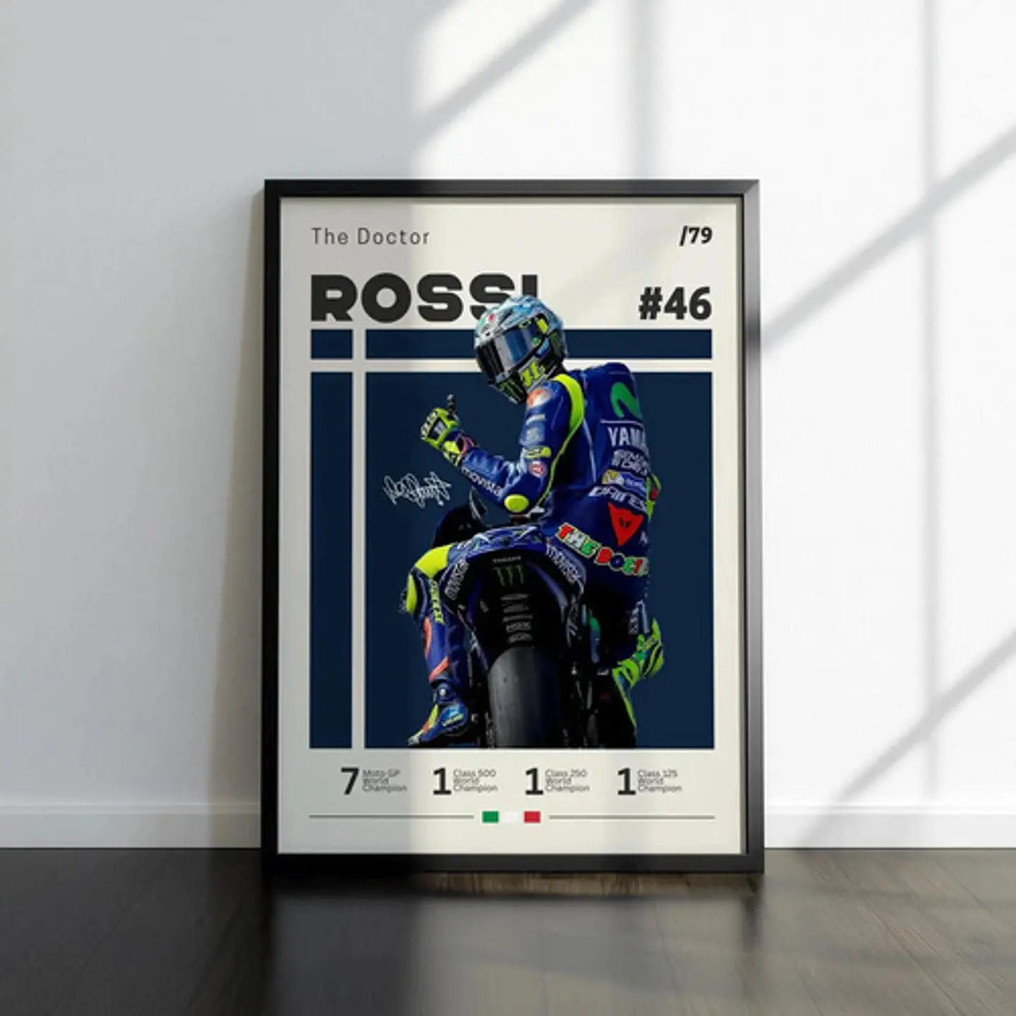 6 Cuadros De Valentino Rossi 46 Moto Gp  The Doctor  + Marco 10