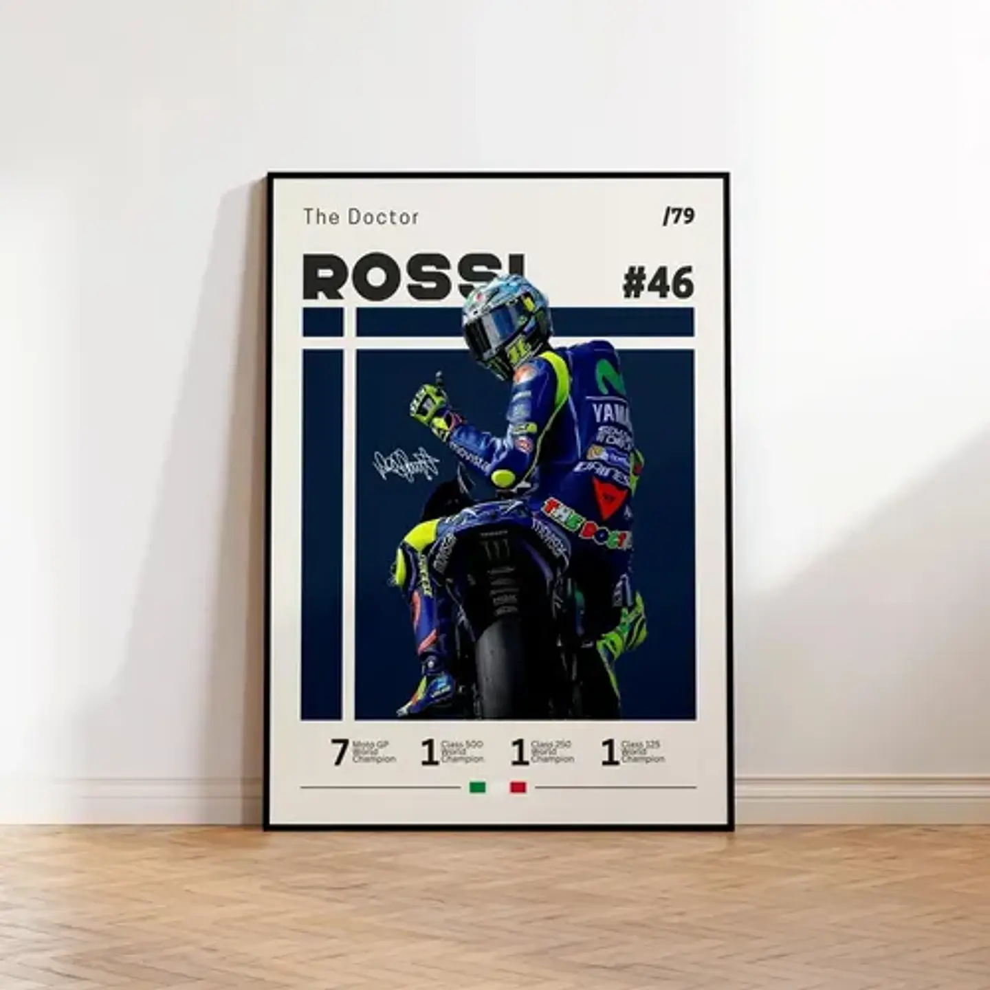 6 Cuadros De Valentino Rossi 46 Moto Gp  The Doctor  + Marco 12
