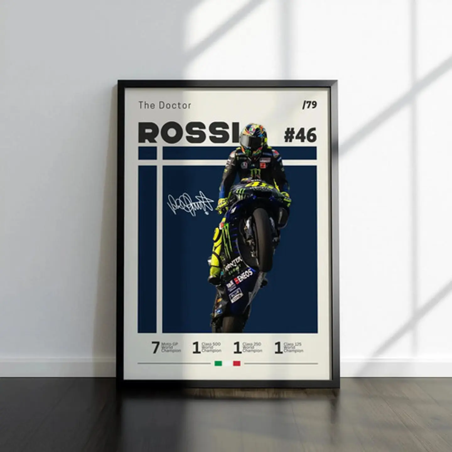 6 Cuadros De Valentino Rossi 46 Moto Gp  The Doctor  + Marco 13