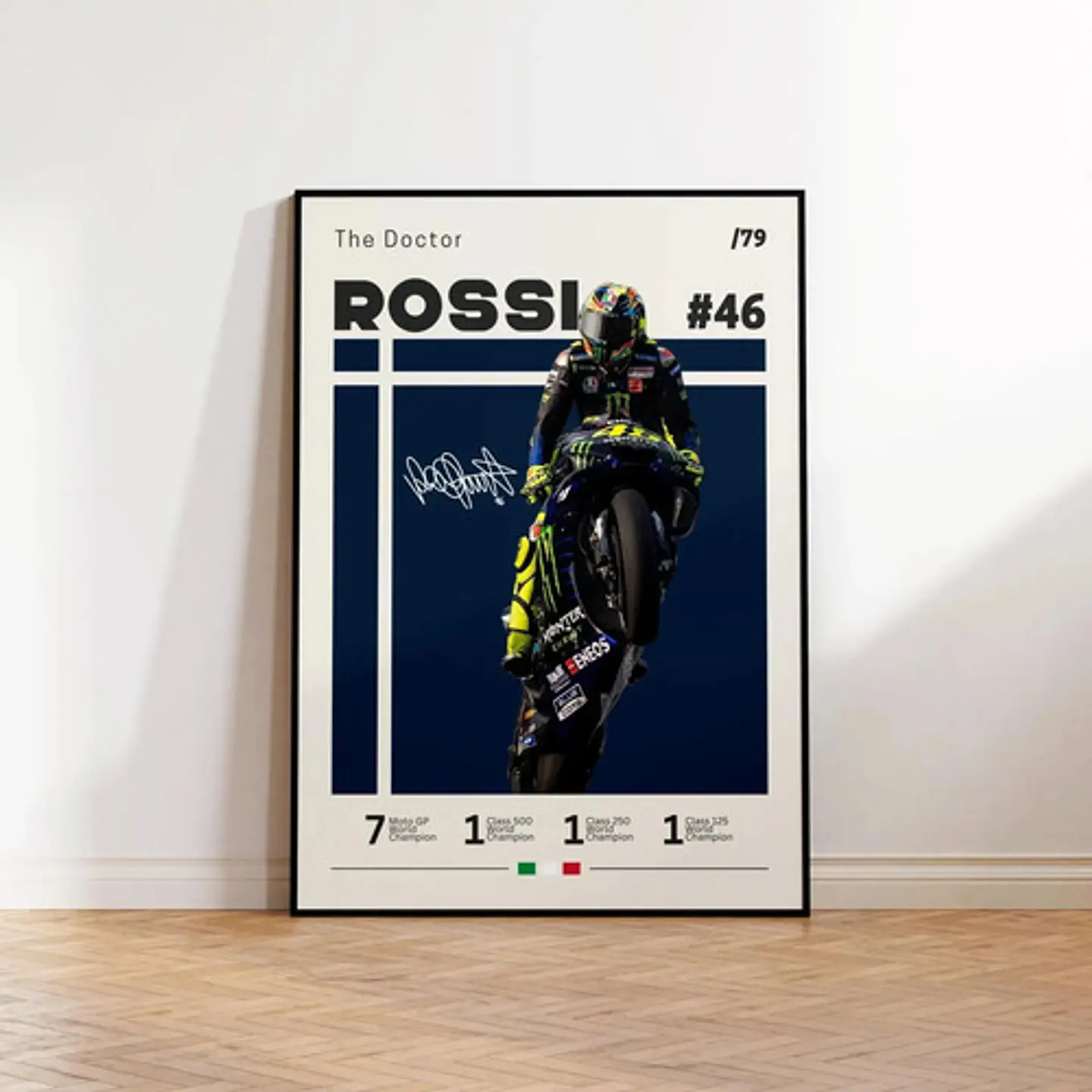 6 Cuadros De Valentino Rossi 46 Moto Gp  The Doctor  + Marco 15