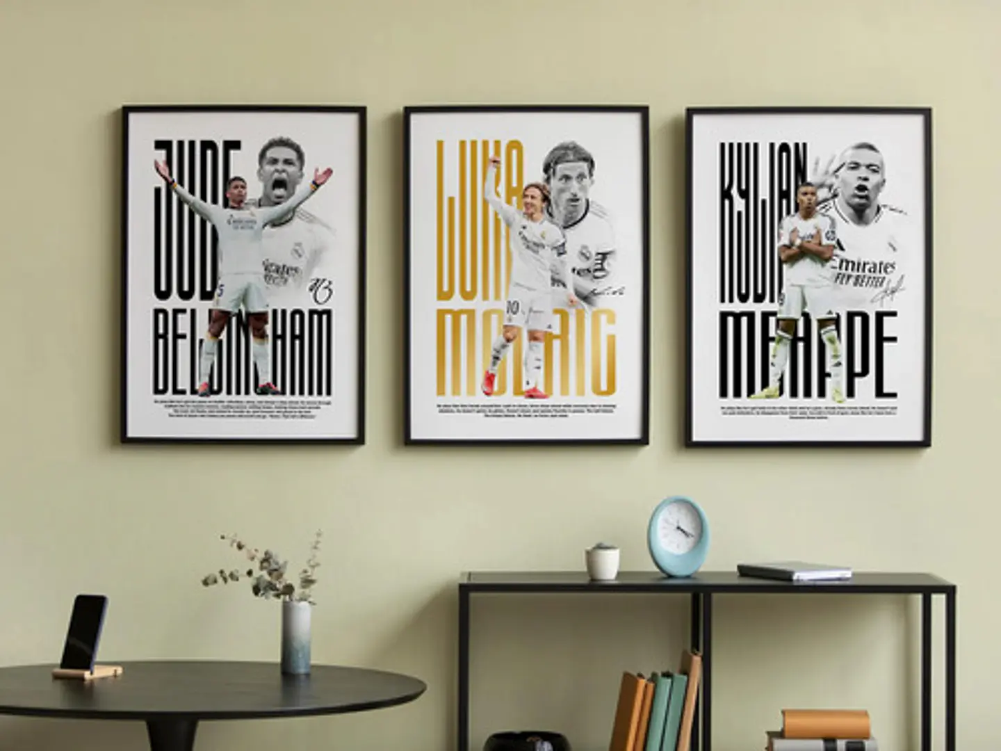 Cuadros De Real Madrid: Bellingham, Modric, Mbappé 1