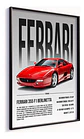Cuadro Auto Ferrari 355 F1 Berlinetta Deportivo + Marco - Miniatura 3
