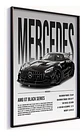 Cuadro Mercedes Amg Gt Black Series Deportivo + Marco - Miniatura 1