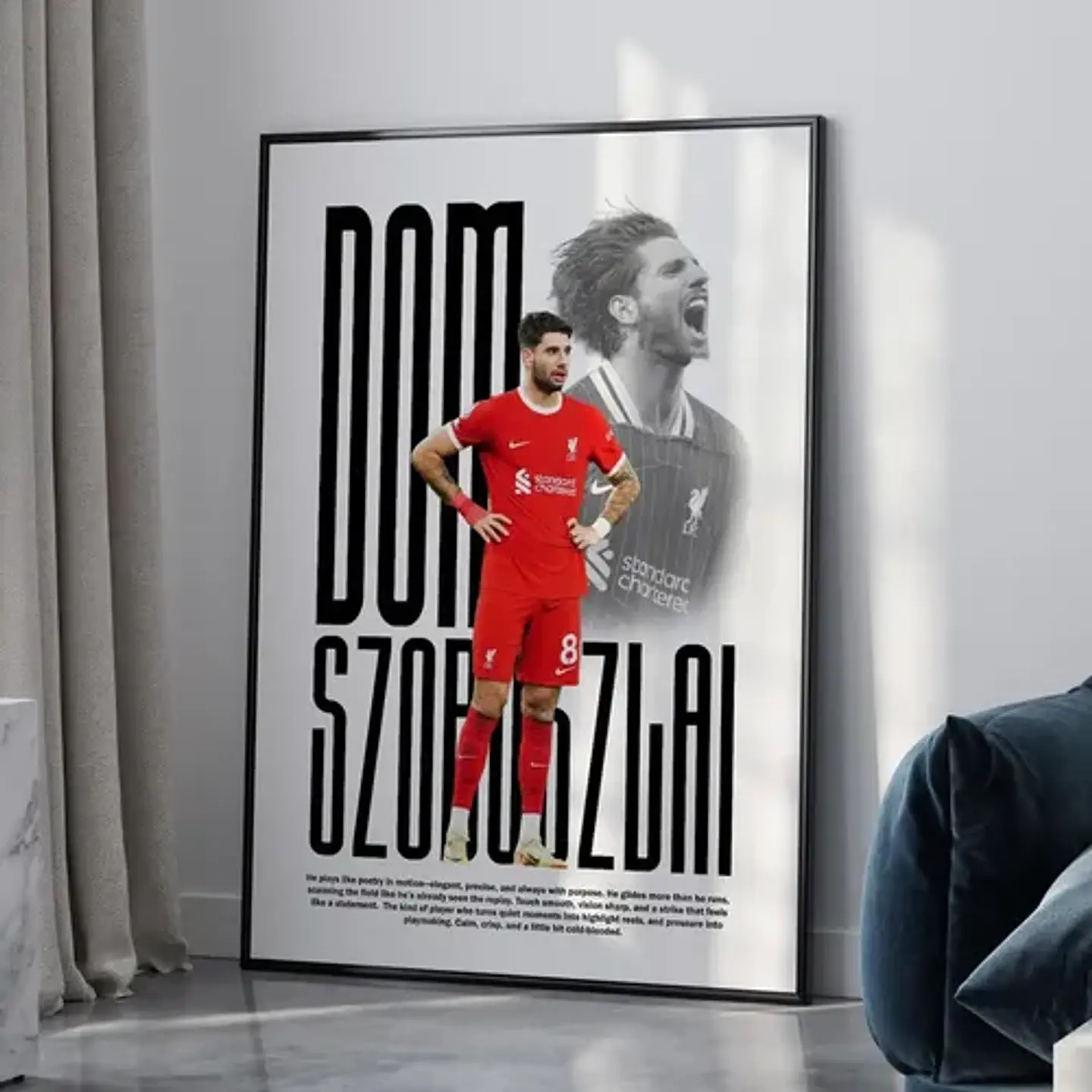 Cuadro De Dominik Szoboszlai Futbol + Marco 2