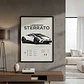 Cuadro Auto Lamborghini Sterrato Deportivo + Marco - Miniatura 1