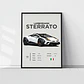Cuadro Auto Lamborghini Sterrato Deportivo + Marco - Miniatura 4