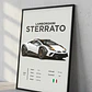 Cuadro Auto Lamborghini Sterrato Deportivo + Marco - Miniatura 6