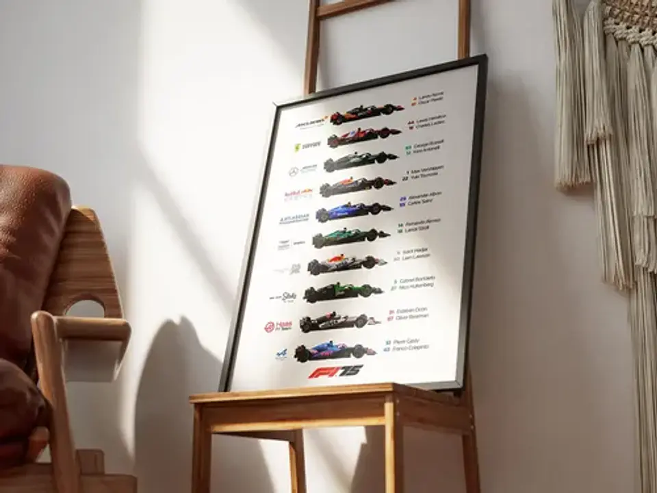 Cuadro Campeonato Mundial Formula 1: Auto Y Pilotos F1 2
