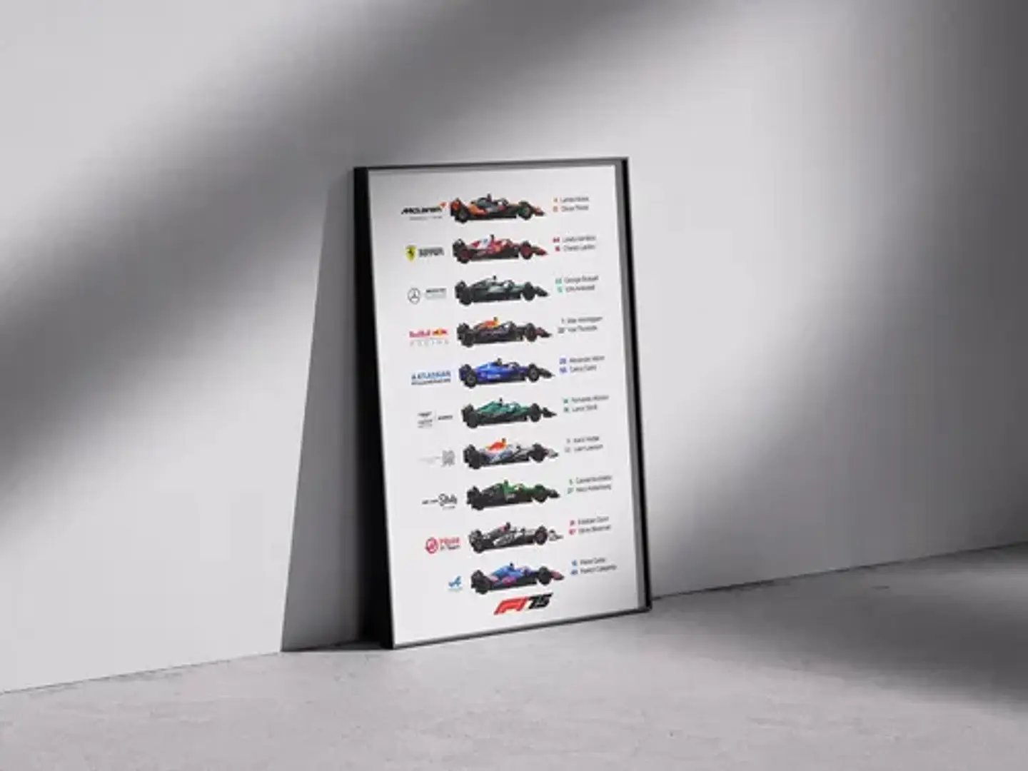 Cuadro Campeonato Mundial Formula 1: Auto Y Pilotos F1 4