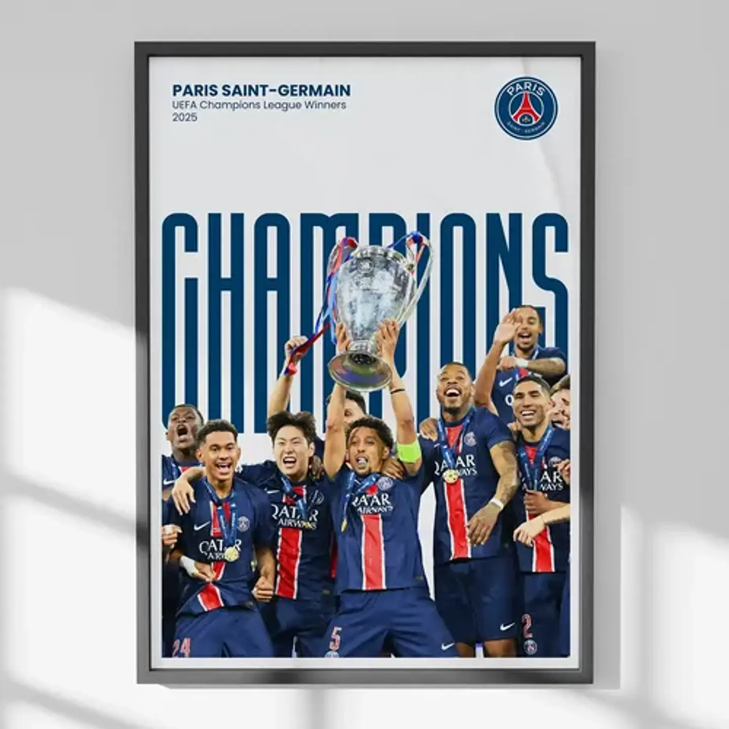 Cuadros De Futbol Psg: Dembélé, Doue, Liga De Campeones 4
