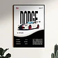 Cuadro Auto Dodge Viper Blanco Deportivo + Marco Negro - Miniatura 1