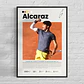 12 Cuadros De Tenista Carlos Alcaraz Tenis + Marco Negro - Miniatura 14