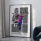 Cuadro De Raphinha Del Fc Barcelona Futbol + Marco - Miniatura 3