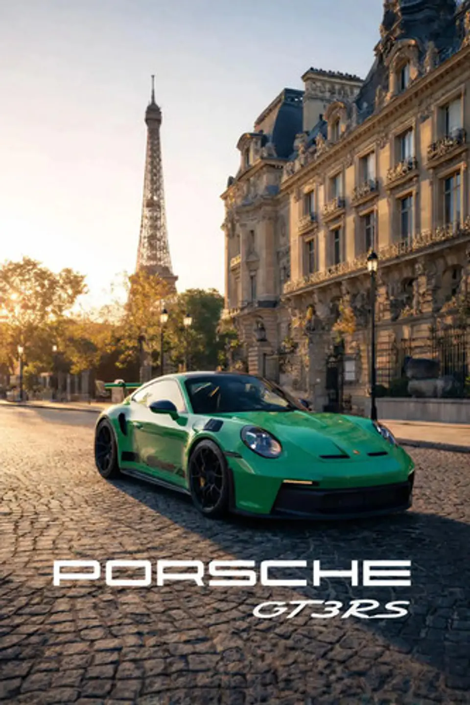 Cuadro Auto Porsche 911 Gt3 Rs París Deportivo + Marco 2