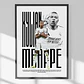 Cuadro De Kylian Mbappé Futbol + Marco - Miniatura 1