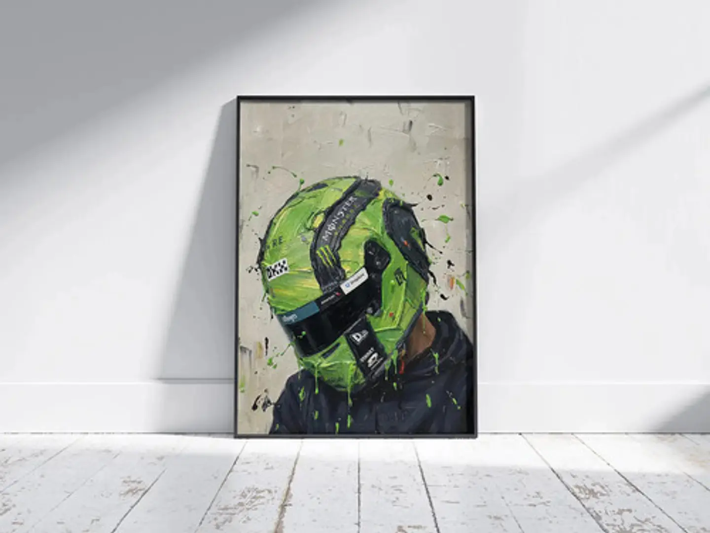 10 Cuadros De Lando Norris Estilo Oleo 4 Mclaren + Marco 3