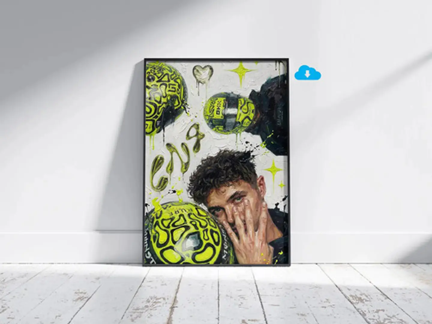 10 Cuadros De Lando Norris Estilo Oleo 4 Mclaren + Marco 4