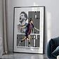 Cuadro De Kvicha Kvaratskhelia Del Psg Futbol + Marco - Miniatura 2