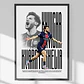 Cuadro De Kvicha Kvaratskhelia Del Psg Futbol + Marco - Miniatura 3
