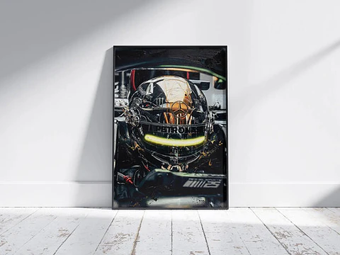 Cuadro Fórmula 1 Casco De Lewis Hamilton