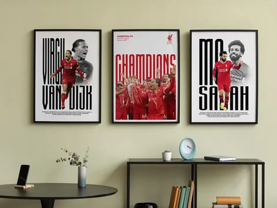 Cuadros De Liverpool Fc: Salah, Van Dijk Y Champions 1