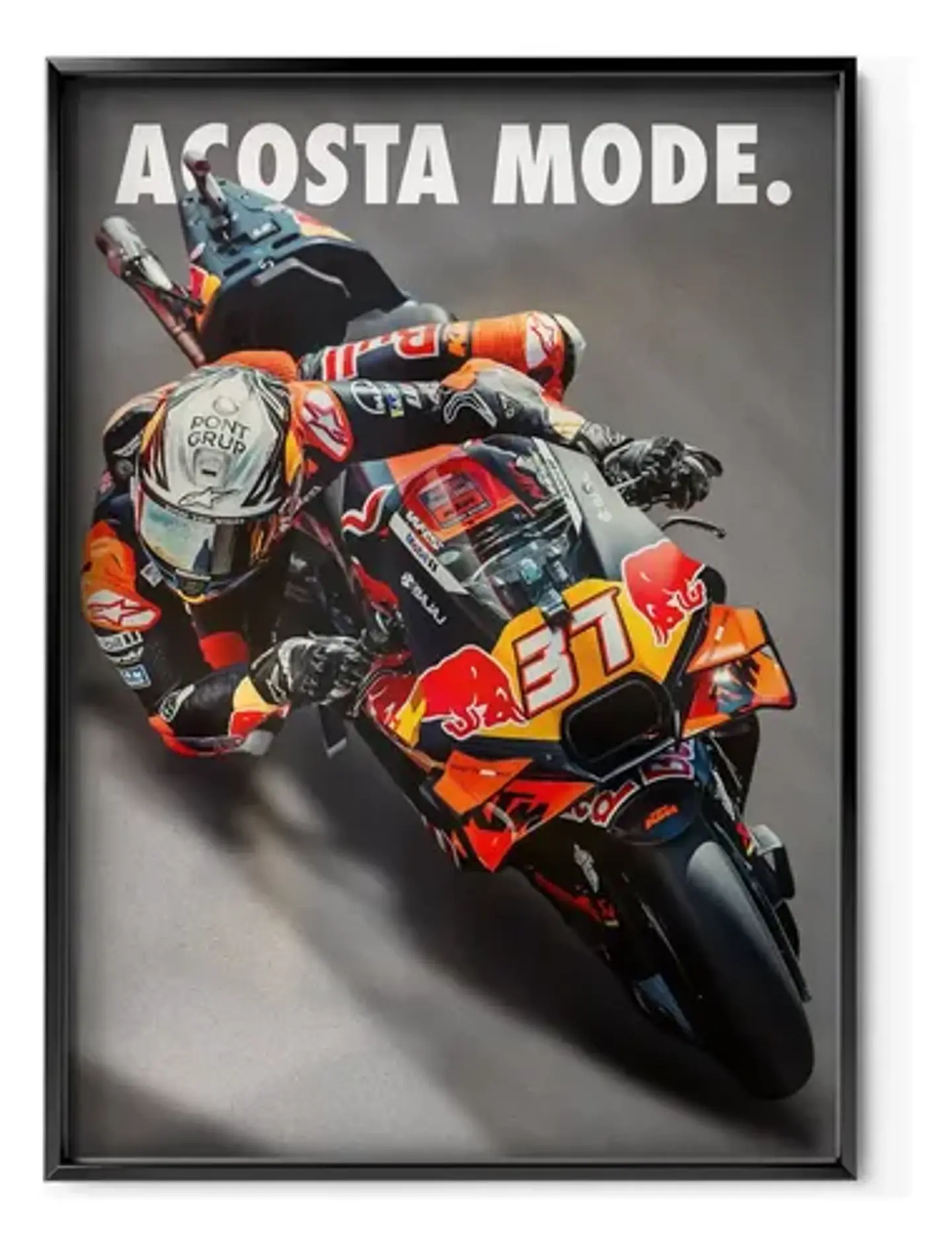 3 Cuadros De Pedro Acosta Moto Gp  + Marco 7