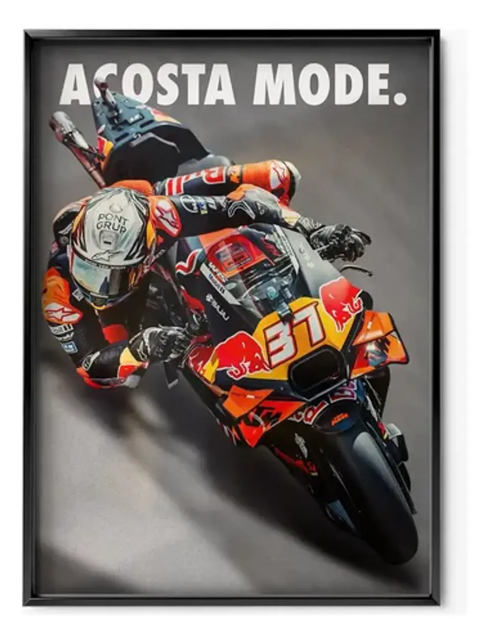 3 Cuadros De Pedro Acosta Moto Gp  + Marco 7