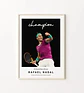 10 Cuadros De Tenista Rafael Nadal Tenis + Marco Negro - Miniatura 2