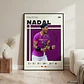 10 Cuadros De Tenista Rafael Nadal Tenis + Marco Negro - Miniatura 8