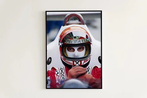 Cuadros Niki Lauda Scuderia Ferrari Formula 1 Vintage De F1