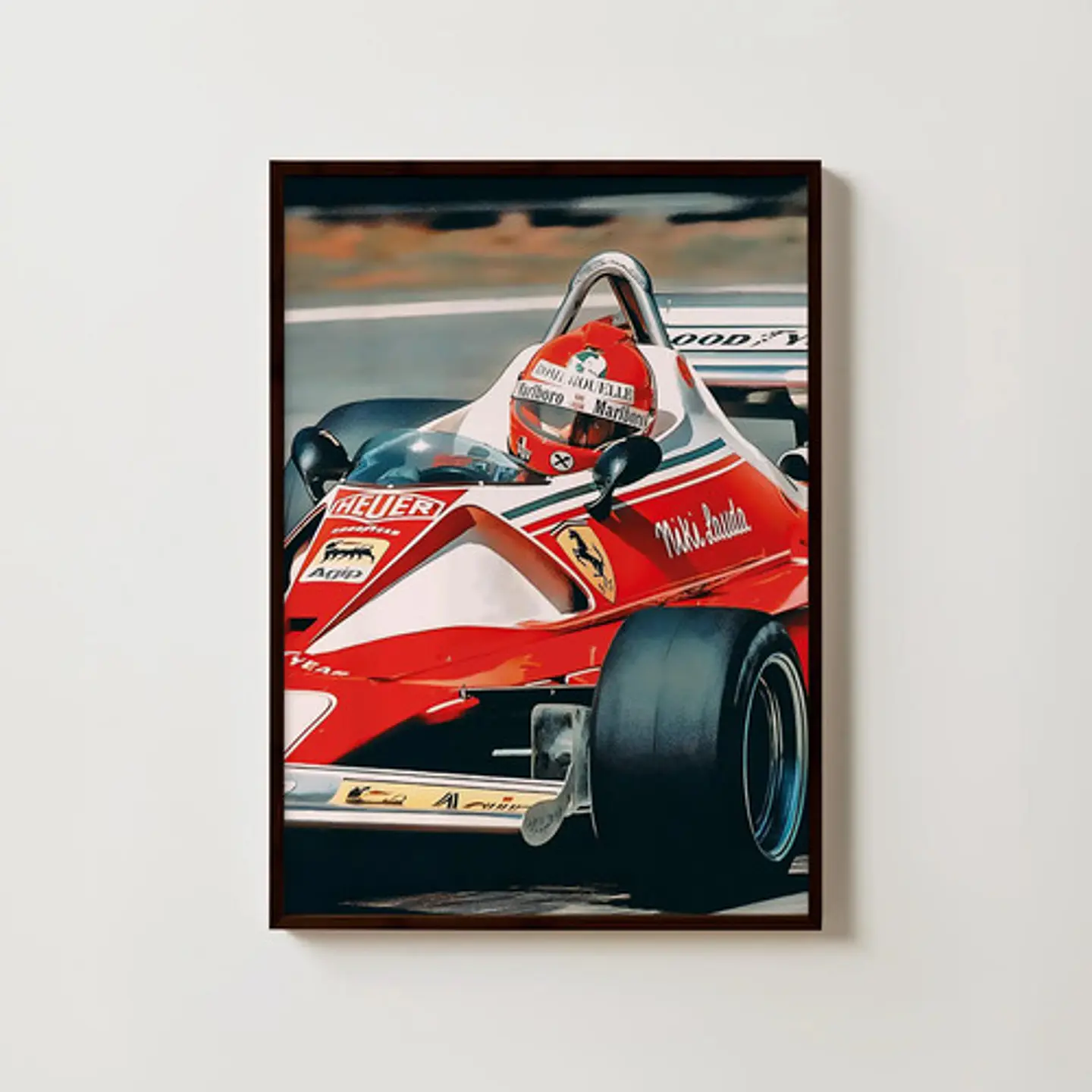 Cuadros Niki Lauda Scuderia Ferrari Formula 1 Vintage De F1 3