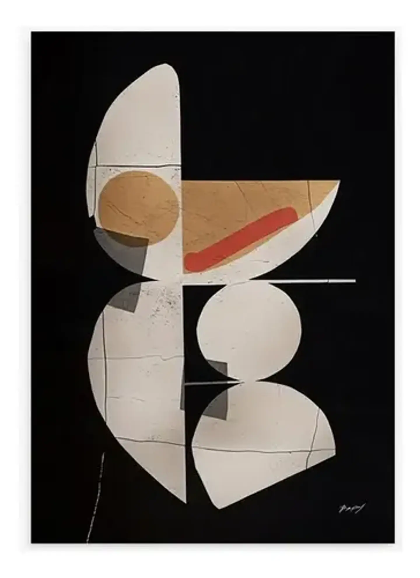 20 Cuadros Abstracto Minimalista Ii Decoración + Marco Negro 3
