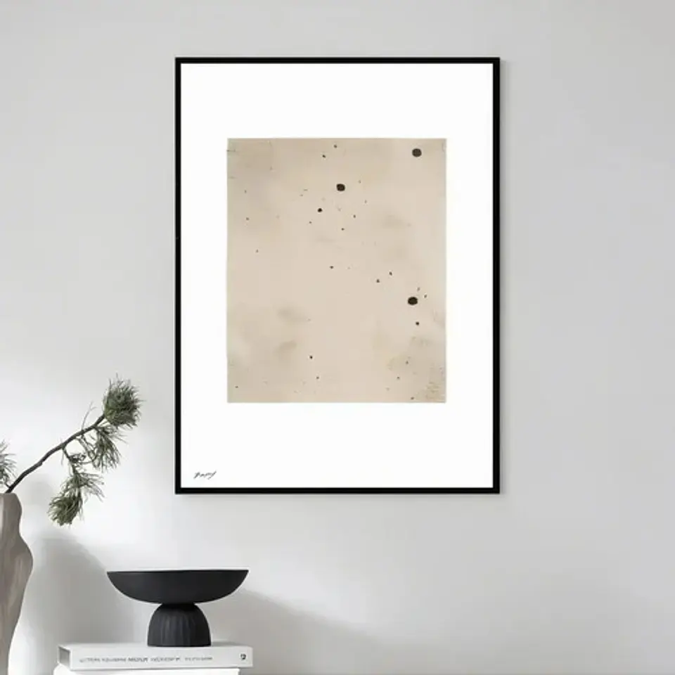 20 Cuadros Abstracto Minimalista Ii Decoración + Marco Negro 7